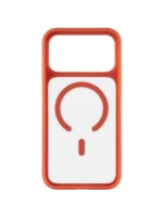 Накладка пластик Sunlight с MagSafe Appel iPhone 17 Pro оранжевый — изображение 5