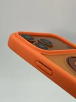 Накладка силикон/пластик SkyArmor Unuk MagSafe Apple iPhone 17 Pro Max золотая гора — изображение 5