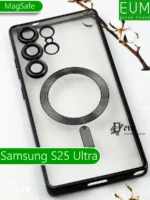 Накладка силикон/пластик SkyArmor Unuk MagSafe Samsung S25 Ultra золотая гора