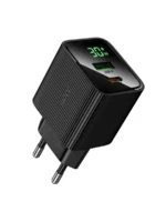 СЗУ Hoco CS84A 1USB+1USB-C 30W с дисплеем адаптер чёрный