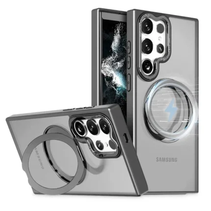 Накладка Keephone Omega Samsung S26 Ultra с подставкой серый