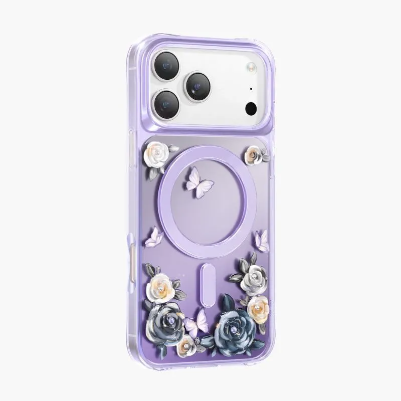 Накладка Keephone Roseland MagSafe Apple iPhone 17 Pro фиолетовый Накладка Keephone Roseland MagSafe Apple iPhone 17 Pro фиолетовый