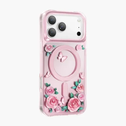 Накладка Keephone Roseland MagSafe Apple iPhone 17 Pro розовый