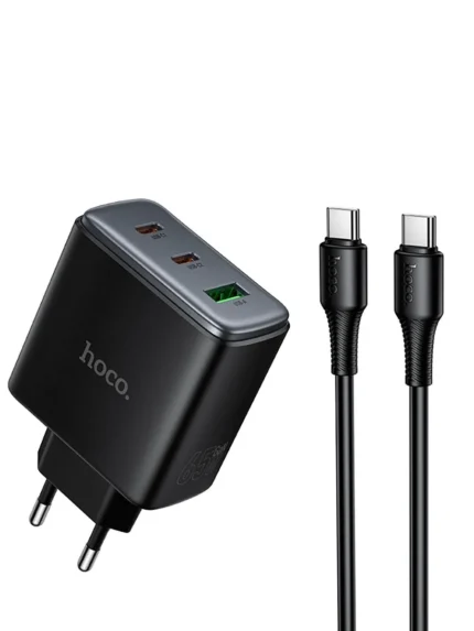 СЗУ Hoco C160A 1USB+2USB-C 65W USB-CUSB-C чёрный