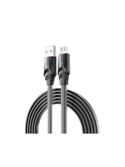 Дата-кабель Borofone BU12 USB/MicroUSB 1.2м чёрный
