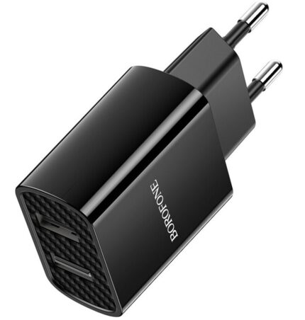 СЗУ Borofone BA53A 2USB 10W USB/MicroUSB чёрный