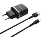 СЗУ Borofone BA25A 2USB 12W USB/MicroUSB чёрный