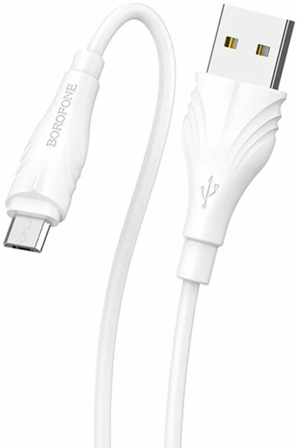 Дата-кабель Borofone BX18 USB/MicroUSB 2м белый