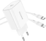СЗУ Borofone BA57A 1USB-C 20W USB-C/Lightning белый