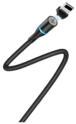 Дата-кабель Borofone BU16 Magnetic БПД USBUSB-C 1.2м чёрный