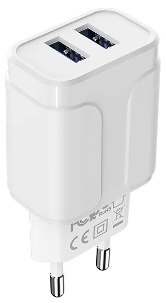 СЗУ Borofone BA37A 2USB 12W USB/MicroUSB белый