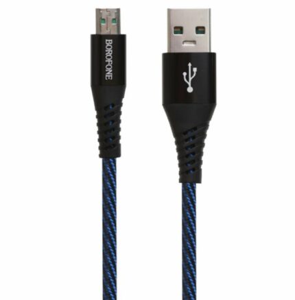 Дата-кабель Borofone BU13 USB/MicroUSB 1.2м чёрный