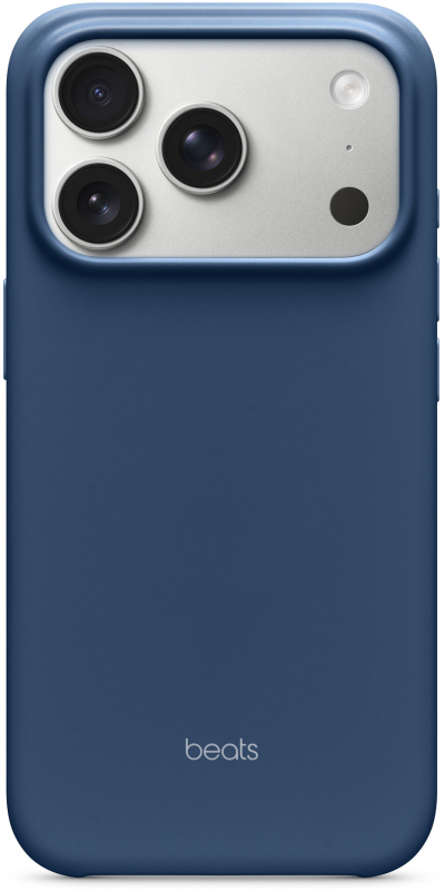 Накладка силикон Beats MagSafe Apple iPhone 17 Pro синий