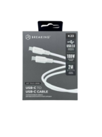 Дата-кабель Breaking K23 USB-C/USB-C 100W 2м белый — изображение 2