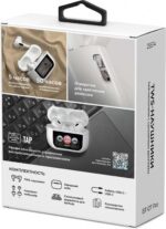 Наушники беспроводные TWS с микрофоном Breaking BT-07 AirX Display ANC белый — изображение 6