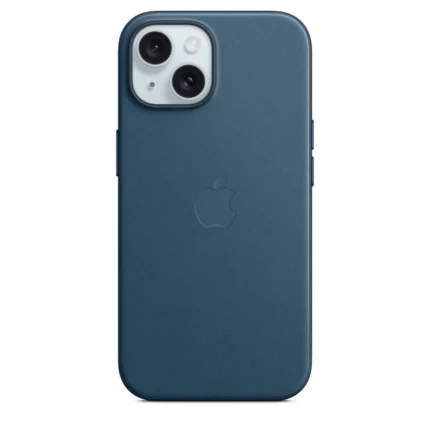 Накладка силикон/пластик PULOKA Classic Magsafe Apple iPhone 15 синий