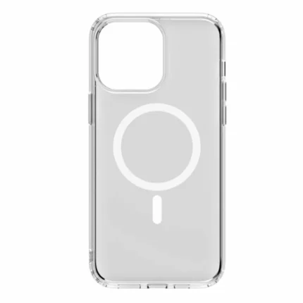 Накладка силикон/пластик Прозрачный Magsafe Apple Iphone 15 PRO MAX Gray