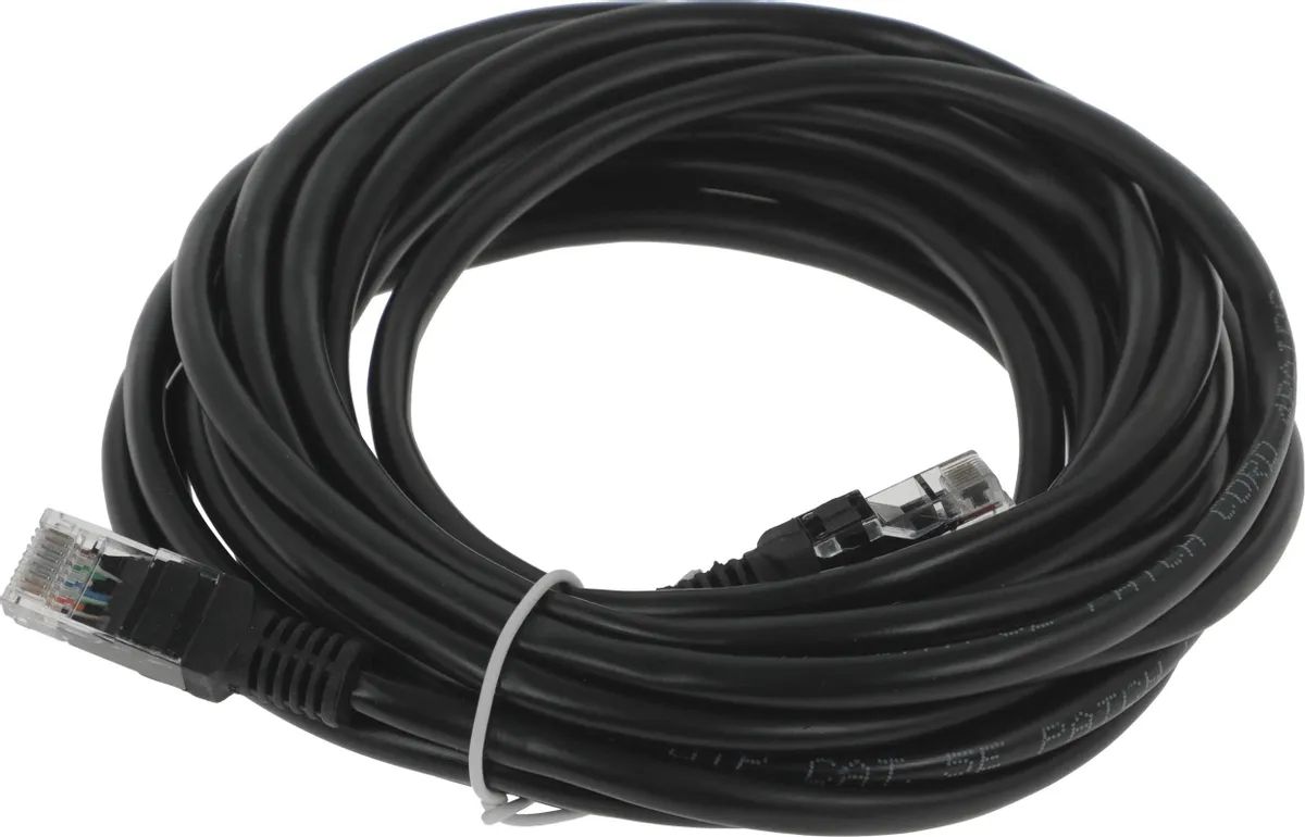 7365547528 Патч-корд литой 15м Cablexpert PP12-15M/BK 5e — изображение 1