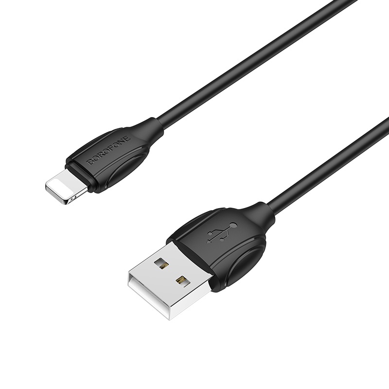 Дата-кабель Borofone BX19 USB/Lightning 1м чёрный Дата-кабель Borofone BX19 USB/Lightning 1м чёрный
