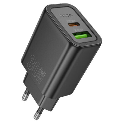 СЗУ Hoco N63 1USB+1USB-C 30W USB-C/USB-C чёрный