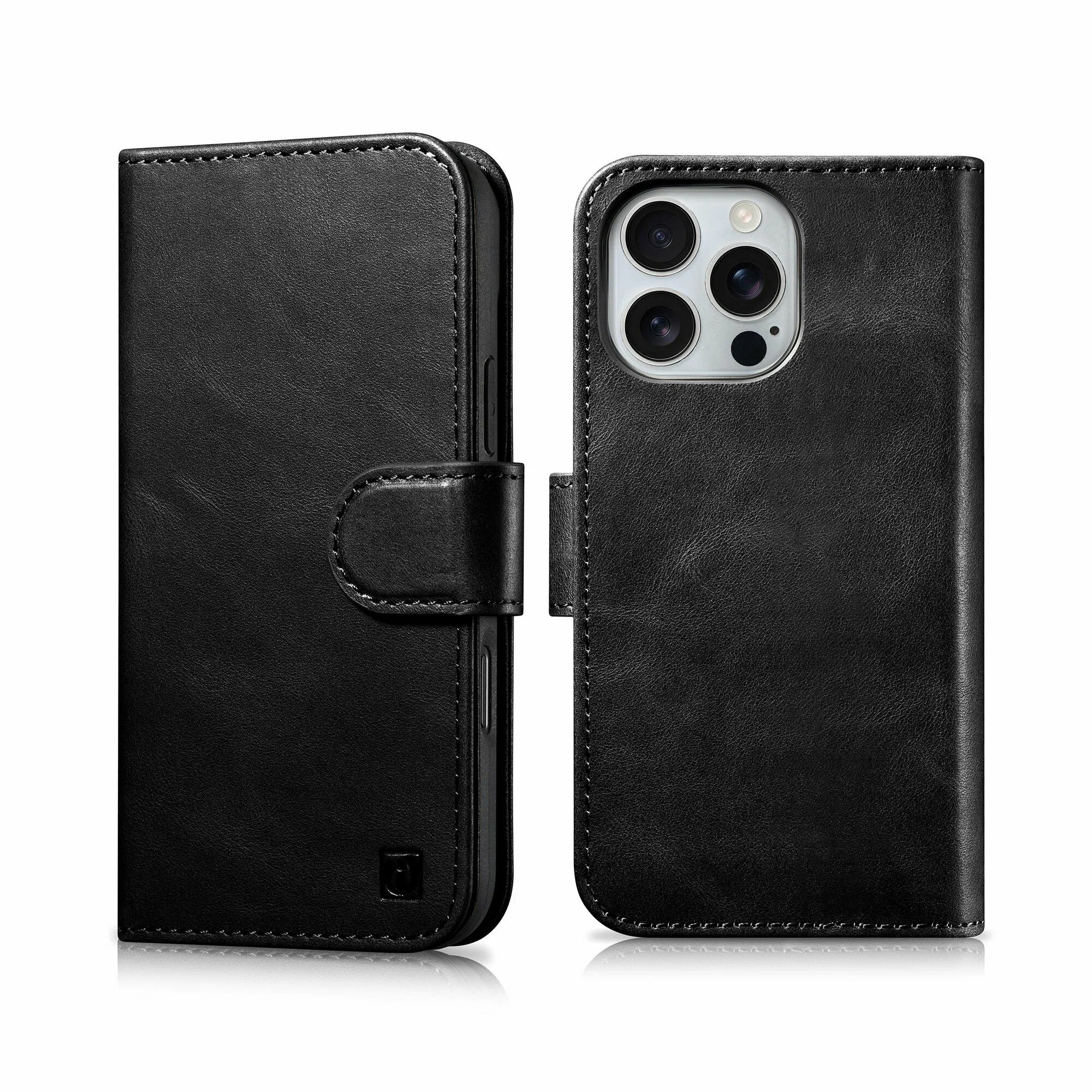 Накладки силикон/кожа Leather Case Apple iPhone 16 Pro Max чёрный Накладки силикон/кожа Leather Case Apple iPhone 16 Pro Max чёрный