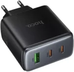 СЗУ Hoco C160A 1USB+2USB-C 65W адаптер чёрный