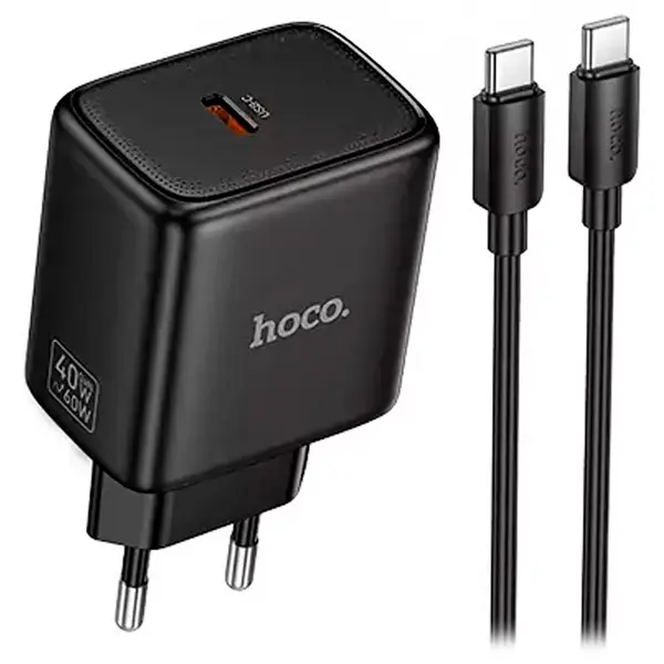 СЗУ Hoco N83 1USB-C 40W USB-C/USB-C чёрный СЗУ Hoco N83 1USB-C 40W USB-C/USB-C чёрный