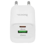 СЗУ Hoco C147A 1USB+1USB-C 20W USBC/Lightning белый
