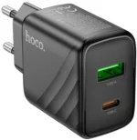 СЗУ Hoco CS23A 1USB+1USB-C 30W USB-C/USB-C чёрный