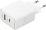 СЗУ Hoco CS112A 1USB+1USB-C 30W USB-C/USB-C белый