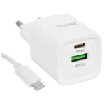 СЗУ Hoco C149A 1USB+1USB-C 30W USB-C/USB-C белый