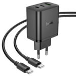СЗУ Hoco N51 1USB+2USB-C 65W адаптер чёрный