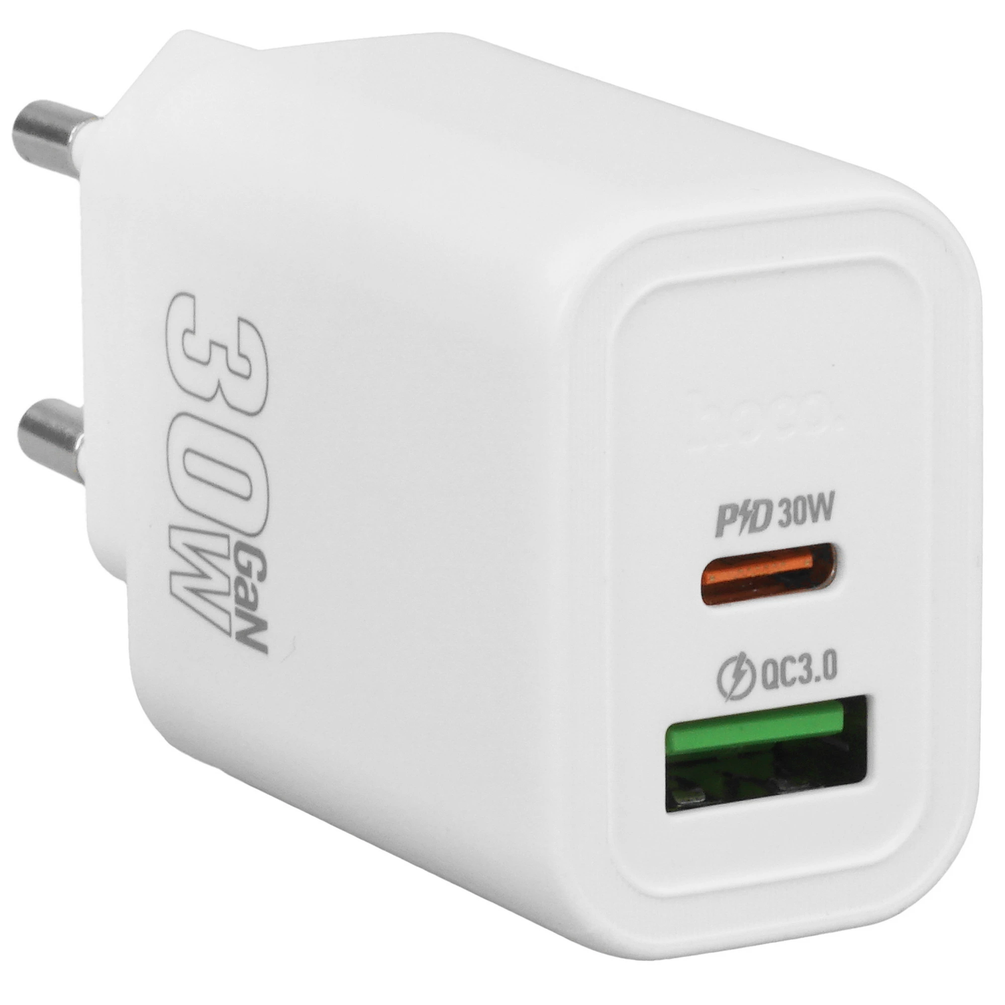 СЗУ Hoco N63 1USB+1USB-C 30W адаптер белый СЗУ Hoco N63 1USB+1USB-C 30W адаптер белый