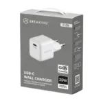 СЗУ Breaking P-09 1USB-C 25W адаптер белый — изображение 2