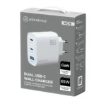 СЗУ Breaking WC19 1USB+2USB-C 65W адаптер белый — изображение 2